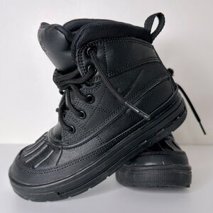 Nike Woodside black boots  toddler / little kid size 12C